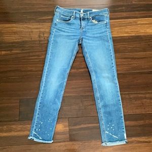 Rag & Bone Ankle Dre Capri  Bulwarks Cuffed Jeans